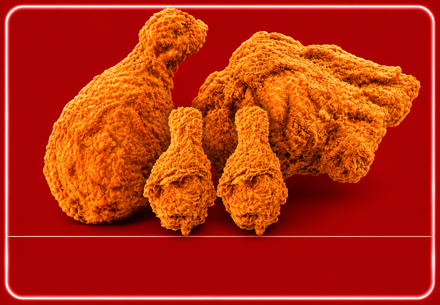 2 Pcs Chicken 2 Wings